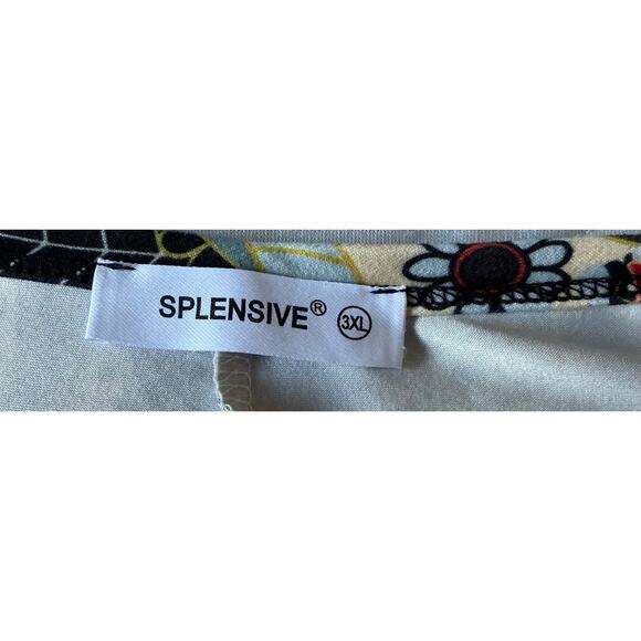 Splensive Woman Long Sleeve Pull Over Tunic Geometric & Flowers BoHo Size 3XL - Picture 5 of 9